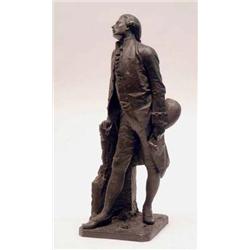 A 19th century bronze figure of an 18th...