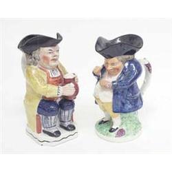 A Victorian Staffordshire toby jug, 9ins and...