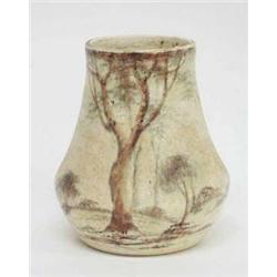 A Woods, Burslem earthenware vase with a...