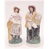 Image 1 : A pair of Victorian Staffordshire portrait...