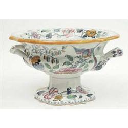 A Masons earthenware floral 2-handled...