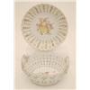 Image 1 : A Meissen pierced floral encrusted basket...