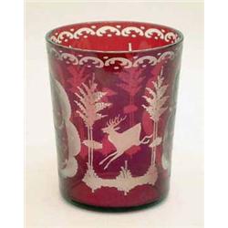 A 20th century Bohemian ruby flashed...