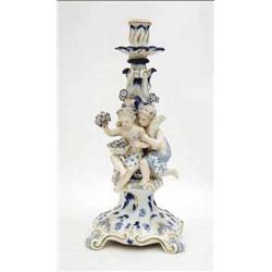 A 19th century Meissen blue and white...