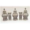 Image 1 : A garniture of 5 19th century Continental...