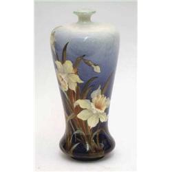 A Doulton Lambeth faience vase painted with...