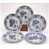 Image 1 : A group of 5 19th century Chinese blue and...