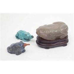 A Chinese jade snuff bottle in the form of a...