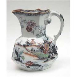 A Victorian Masons earthenware octagonal...