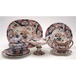 A Victorian Imari Ironstone 32-piece part...