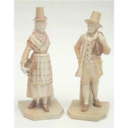 A pair of Royal Worcester figures from the...