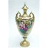 Image 1 : A Royal Worcester vase and cover with gilt...
