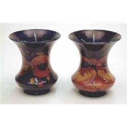 A Moorcroft waisted vase with poppies,...