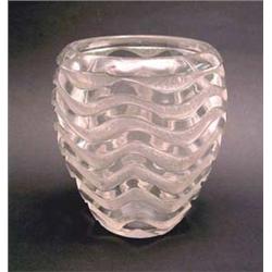 A Lalique clear and frosted glass Meandres...
