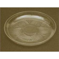 A Lalique clear glass Lotus pattern shallow...