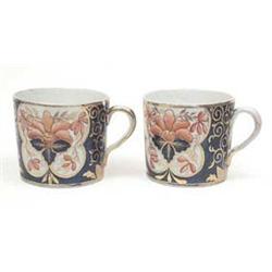 A set of 6 Japan pattern coffee cans,...