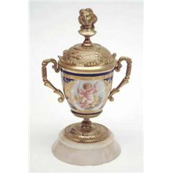 A late 19th century French ormolu mounted...