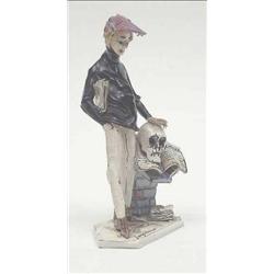 A modern porcelain figure of a theatrical...