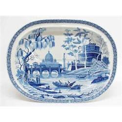 A 19th century Spode blue and white Tiber...