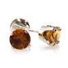 Image 2 : Genuine 2.72 ctw Orange Citrine Stud Earring 14kt Yellow or White Gold 0.92gA Mysql error has occurr