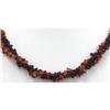 Image 2 : Mix Semi Precious Stone Double Twisted Row Design Necklace with clasp