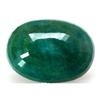 Image 1 : Natural Oval Shape 82.01 ctw Emerald Beryl Gemstone 1 Oval Cut Opaque Green