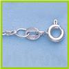 Image 1 : Genuine 16" 14kt Italian Gold-Yellow or White 1.6mm, D/C Circle Link Chain Gauge:035, 2.4gr