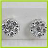 Image 1 : Genuine  1.05 ctw Diamond Earring 18KT White  Gold