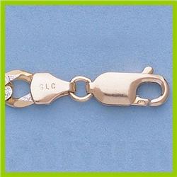 Genuine 16" 14kt Italian Gold-Yellow 6.0mm, Rhod Figaro Chain Gauge:160, 24.4gr