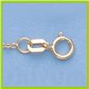 Image 1 : Genuine 16" 14kt Italian Gold-Yellow or White 1.3mm, Hallow D/C Circle Link Chain 0.7gr