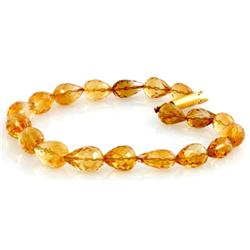 Natural Citrine Drop Bracelet 47.72ctw with brass clasp