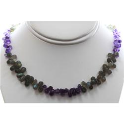 Mix Semi Precious Stone Necklace