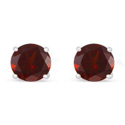 Genuine 2.0 ctw Garnet Stud Earring 14kt Yellow or White Gold 0.86g