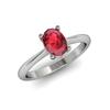 Image 1 : Genuine 3.15 ctw Ruby Ring 18kt White or Yellow Gold