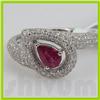 Image 1 : Genuine 1.96 ctw 18k White Ruby & Diamond Gold Ring