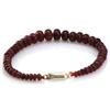 Image 1 : Natural Ruby Smooth Briolettes Graduated Beads Bracelet 104.42ctw with brass clasp