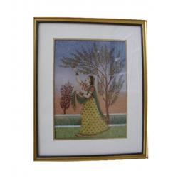 Gemstone painting Ragini Tree