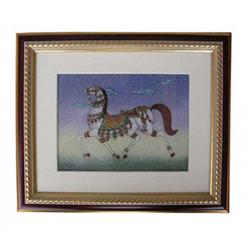Gemstone Painting Runing Horse