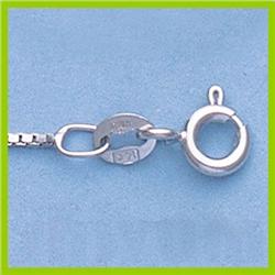 Genuine 16" 14kt Italian Gold-Yellow or White 1mm,  8 Sided Box Chain Gauge:19, 2.6gr