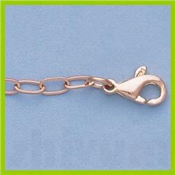 Genuine 16" 14kt Italian Gold-Yellow or White 2.8mm, Plane Oval Chain :4.4gr