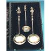 Image 1 : A cased set of 2 Victorian novelty silver...