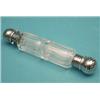 Image 1 : A 19th century cut glass double scent flask...