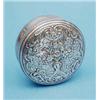 Image 1 : A George III circular silver snuff box...