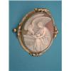 Image 1 : A Victorian oval shell cameo brooch carved...