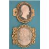 Image 1 : A Victorian oval shell cameo carved with a...