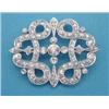Image 1 : An Edwardian platinum set all diamond brooch...