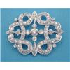 Image 1 : An Edwardian platinum set all diamond brooch...