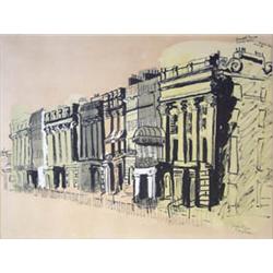 John Piper (1903-1992) gouache and ink,...