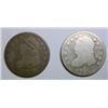 Image 1 : 1821 large and small date VG Bust dimes