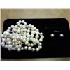 Image 1 : GENUINE FRESHWATER PEARL NECKLACE & EARRINGS